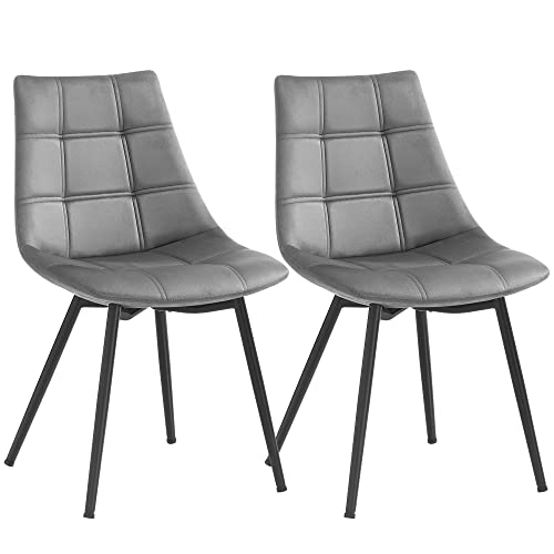 SONGMICS Set di 2 Sedie da Pranzo, Sedie da Cucina Moderne, Sedie...
