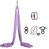 Durable Aerial Silks Starter Kit with 11-Yard Yoga Hammock...