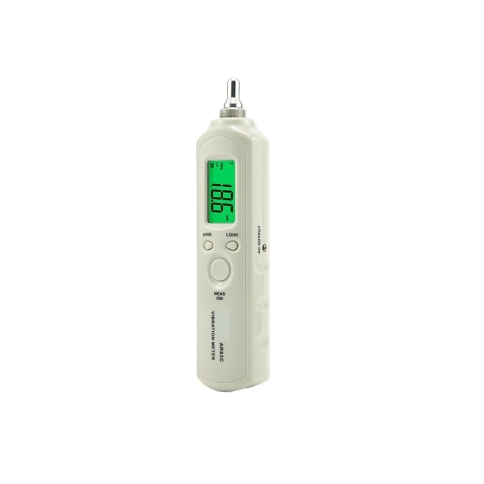 Analyseur de vibrations, Vibromètre numérique portable avec sortie CA et batterie 9 V, analyseur de vibrations AR63C