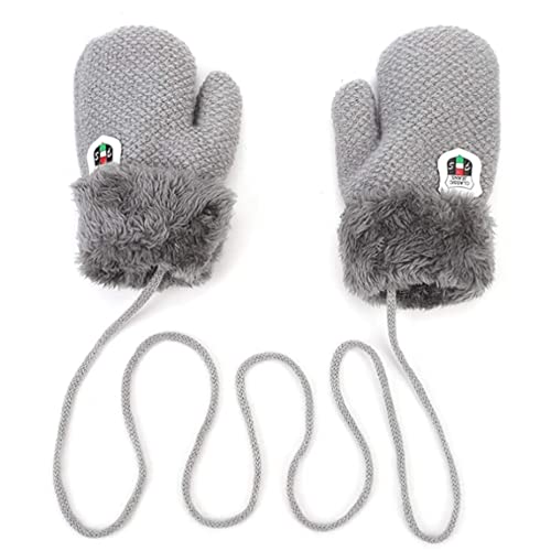 iNszkoos 1-3J Kinder Handschuhe Strick Fausthandschuh Winter Fäustlinge...
