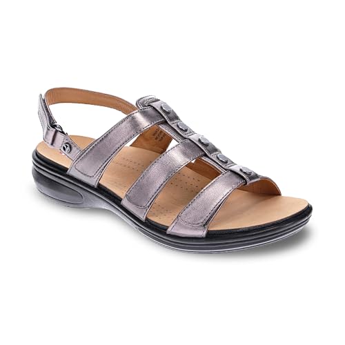 Image of Revere Toledo Women's Sandals - Gladiator Inspired Premium Leather Walking Sandals - Stylish and Trendy - Orthotic-Friendly with Arch Support and Adjustable Fit