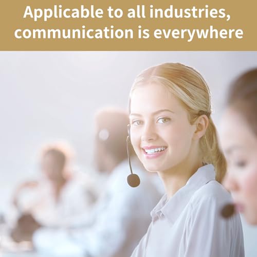 KIMISS Headset Mikrofon Kabelgebundenem Noise Cancelling Mikrofon, 3,5 mm am Kopf montiertes kabelgebundenes Kondensatormikrofon für Call Center,Home Office,Online-Kurse,Lehrer, Tourführer usw