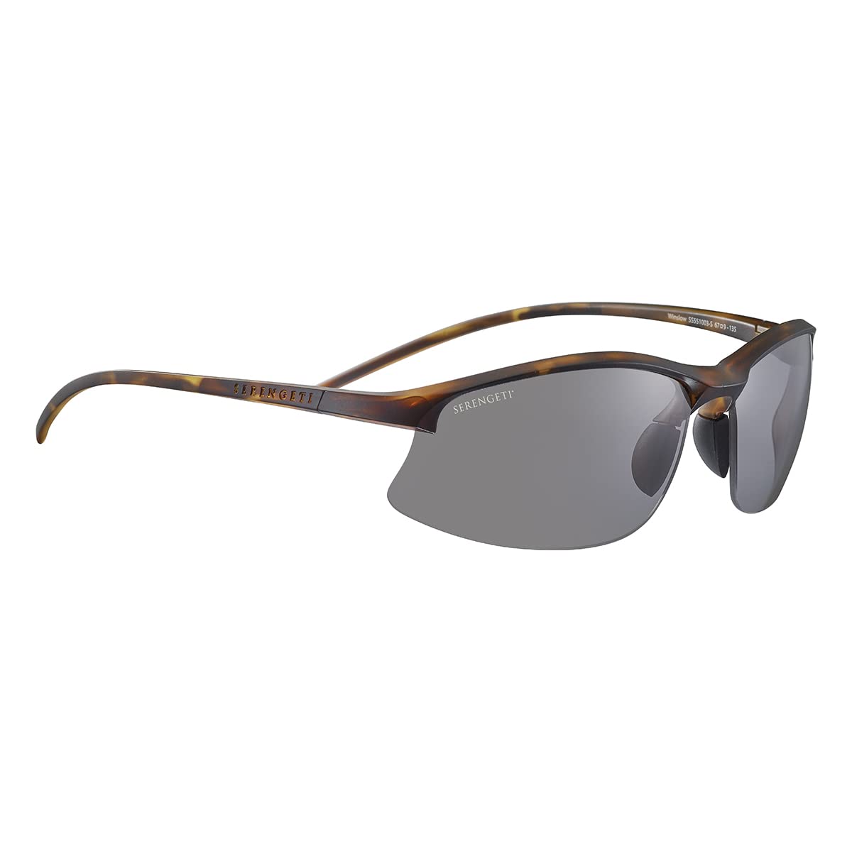 Serengetti Oval Winslow Matte Classec Tort-Saturn Polarized Smoke, Multi, One Size