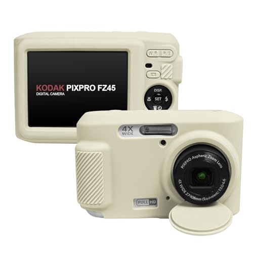 Funda de silicona para cámara Kodak PIXPRO FZ45 beige miniatura 1