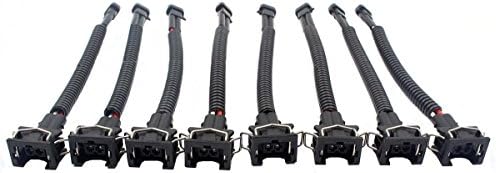 GooDeal AUTOKAY Fuel Injector Adapters LQ4 LQ9 4.8 5.3 6.0 Delphi Wire Harness to EV1