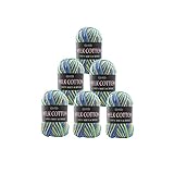 Diverse combinazioni di colori: 6 matassine in colori vivaci,colori vivaci adatti per filati per maglieria per varie occasioni e possono soddisfare le varie esigenze di lavoro a maglia,ideali sia per principianti che per esperti,puoi realizzare maglioni per adulti e bambini.