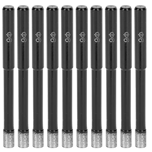 10Pcs Drill Bit, Core Bit for Ceramic Tile Marble Granite, Hole Saw Opener Cutter with 6mm Shank Diameter, Hardware Tools for Hand Drill and Bench Drill