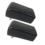 Y-Axis Wall Plug PoE Injector Power Over Ethernet Supply 48V 0.5A for Security IP Camera 2 Pack