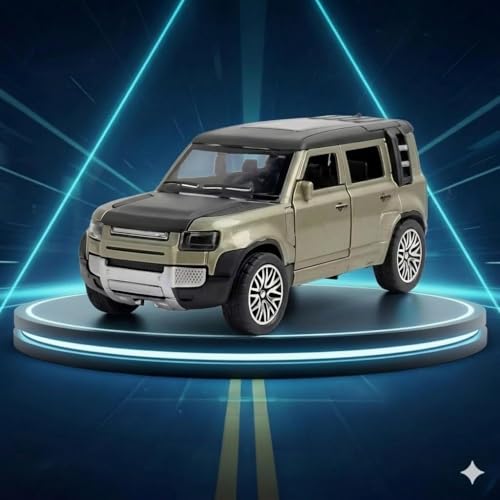 Image of Royals hub Diecast 1:36 Defender Metal Body Car Model Openable Doors, Bonnet & Boot Pull-Back Action Toy for Kids Diecast Collector Display Model (Multi Color)