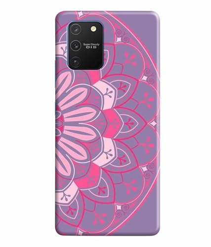 Image of Printed Hard Back Case Cover & Compatible for Samsung Galaxy S10 Lite | Rangoli Painting Art (Multicolor) - D1196