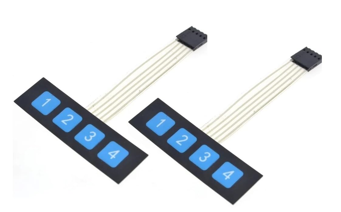 Keypad - 1X4 Matrix - Membrane Type - 4 Keys - Pack of 2-image-7