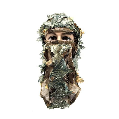 VORCOOL-Tarnung-Gesichtsmaske-3D-Breathable-Blaetter-Jagd-Camo-Maske-Freie-Groesse