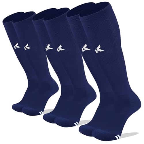 Elite Baseball & Softball Socks (3 Pairs) for Youth & Adult