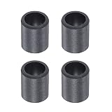 sourcing map 4 Stück Ärmel Gleitlager 6mm-Bohrung 8mm-Außendurchm. 10mm-Länge POM Ummantelte Ölfreie Buchsen Schwarz