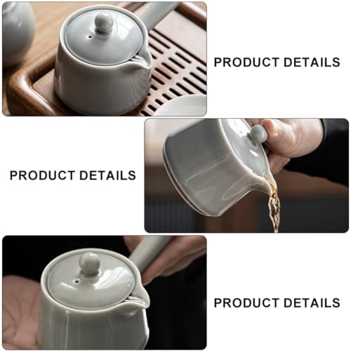 Tetera de cerámica clásica resistente para preparar té e infusiones con comodidad 7