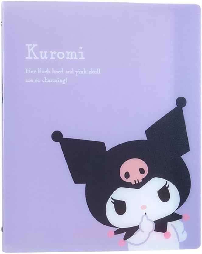 Sanrio 160890 Sanrio New Life Binder Kuromi-chan Kuromi 10.8 x 8.7 x 9.1 inches (27.5 x 22 x 23 cm), Character