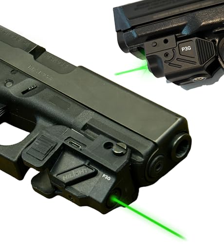Hilight Tactical Power Series Single Laser - Purple, Blue, Green, Red- Compact, Subcompact Pistol, Aluminum Ultra Low Profile for Glock, Sig, S&W Rail-Mount, Class IIIA <5mW