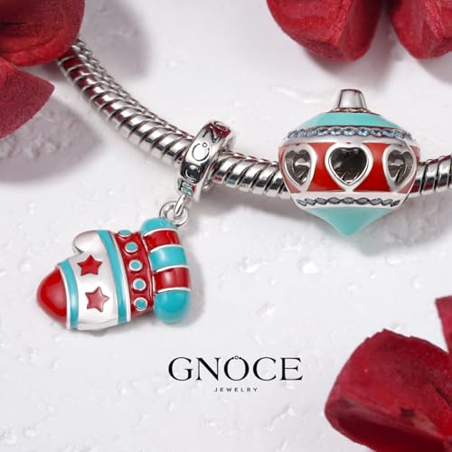Image of GNOCE Christmas Charm Silver Plated & Sterling Silver Bracelet Gift