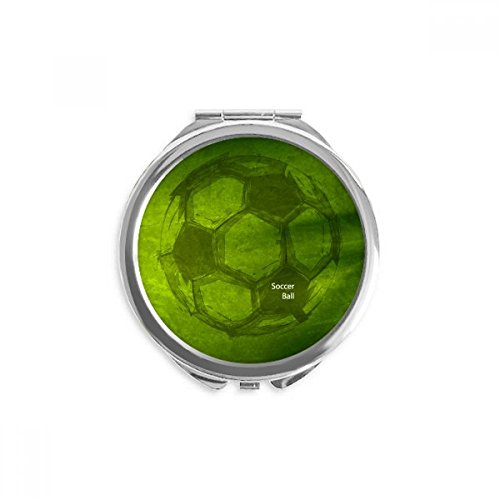 Miroir vert ronde maquillage de poche football sport pour miroir portable