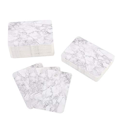 Marble Grain Earrings Display Card, Handmade Jewelry Jewelry Earrings Earrings Custom Hanging Display Card Bulk Earrings Card 100Pcs 5 X 7cm