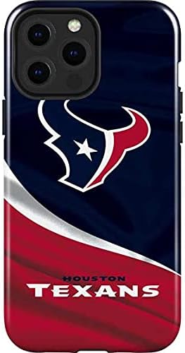 Skinit Impact Phone Case Compatible with iPhone 13 Pro Max - Officially Licensed NFL Houston Texans Black & White Design