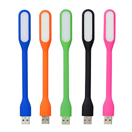 CTCOIJRN Mini lámpara LED portátil USB for Lectura de Libros, lámpara de Mesa de Viaje, PC, Ordenador, portátil, Notebook, luz Nocturna Flexible (Color : Giallo)