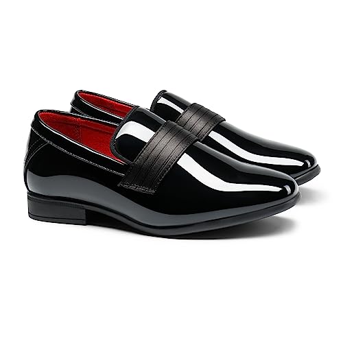 Bruno Marc Boys Dress Shoes Slip-on Loafers Formal Tuxedo Shoes3