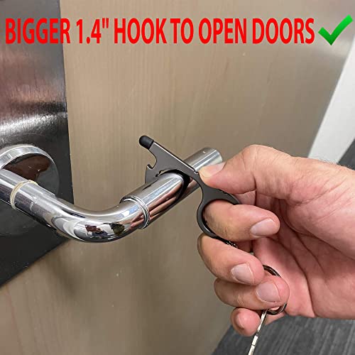 No Touch Door Opener Tool 4 Pack - Premium Multitool Keychain With Touchscreen Stylus And Bottle Opener #TOP3