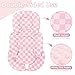 Infant Car Seat Insert Cushion, Baby Car Seat Head Body Support for Girls & Boys, Reversible Newborn Car Seat Insert with 2 Extra Strap Paddings, Premature Car Seat Cushion, Pink Checkerboard