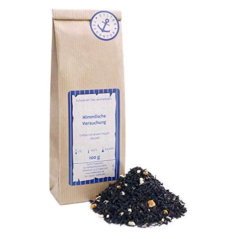 Schwarztee lose Schwarzer Tee Himmlische Versuchung Nougat MANDELN Honig Kakao Vanille Schwarzer Tee Toffee mit einem Hauch Mandel 100g Cover