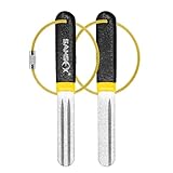 SAMSFX Fishing Hook Sharpener Hook File Portable Grinding Tool with Double Sided Fine and Medium Grit Fly...