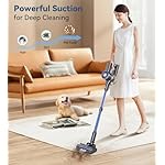 NADALY Cordless Vacuum Cleaner, Stick Vacuum with 3 Powerful Suction Modes, Max 45 Mins Runtime, Anti-Tangle Vacuum Cleaner for Home, 8-in-1 Rechargeable Vacuum for Carpet, Pet Hair, Hard Floors - Image 2