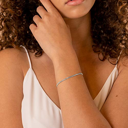 Image of PAVOI 14K Gold Plated Paperclip /Curb /Figaro Chain Adjustable Bracelet for Women