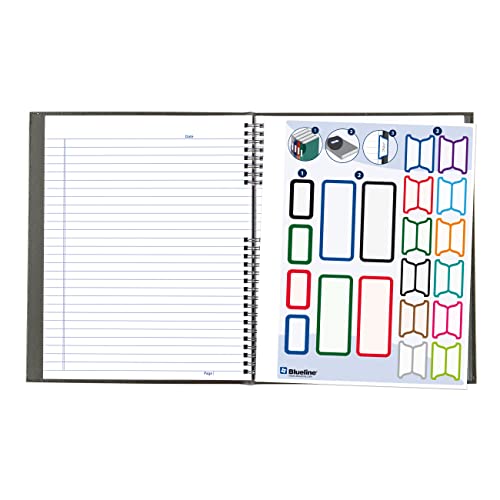 Cuaderno ejecutivo Blueline NotePro A10200.GRY recargable de 200 páginas gris 7