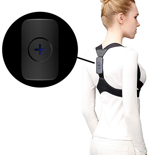 Correction de posture intelligente au bureau avec ce dispositif réglable noir