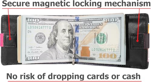 Moon Glory RFID Blocking Credit Card and Money Clip Leather Front Pocket Wallets2