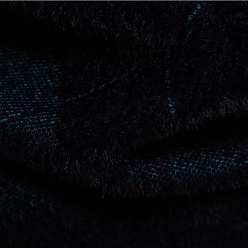 Men's Argyle Sweater Mock Neck Knitted Pullover Sweater Casual Temperament Business Comfy Basic Tops4