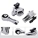 NTINGDE 3 Set Engine Motor & Trans Mount Kit Compatible with Dodge Journey 2.4L Engine 2011-2016 Rear Engine Motor Mount & Auto Trans Mount Silver