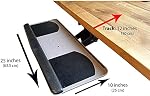 Plateau pour clavier avec hauteur et inclinaison réglables pour bureaux debout et plateaux de bureau de faible profondeur