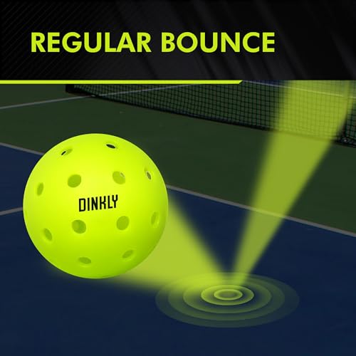 Image of Pickleball Balls, Outdoor Pickleballs USAPA Approved, Enhanced Durability Pickle Ball with Roto-Molded & Seamless Design, 40 Holes Green Pickleballs for Beginners Professionals, 4 Pack
