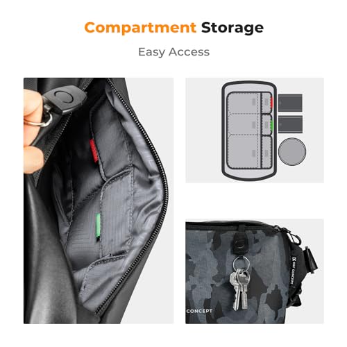 K&F CONCEPT Sac à Bandoulière pour Appareil Photo 6L – vue 4