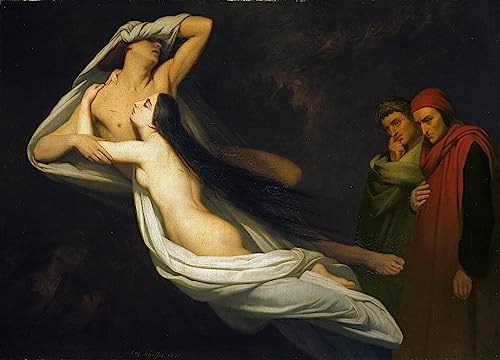 Toile Paolo et Francesca pour décoration murale salon ou bureau