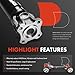 A-Premium Rear Drive Shaft Prop Shaft Driveshaft Assembly Compatible with Subaru Forester 1998 1999 2000 2001 2002 H4 2.5L Automatic Transmission Sport Utility, Replace# 27031FC000, 27031FC001
