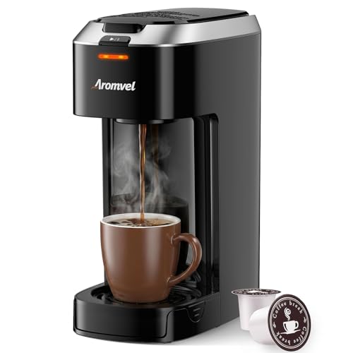 Aromvel Single Serve Coffee Maker for K Cup Pods 6-14oz Brew Sizes
