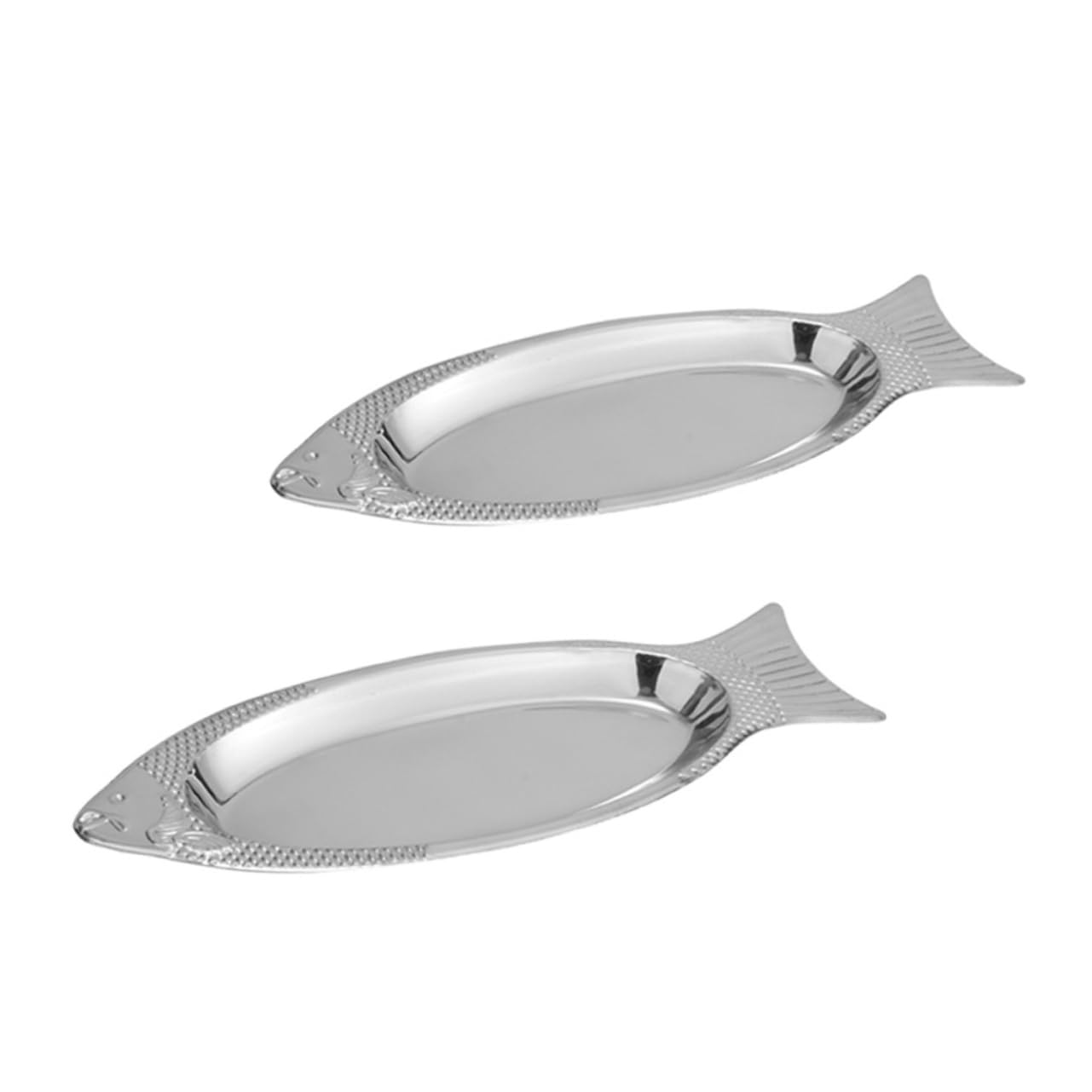 Amazon.co.jp: MOLUCKFU 2個 フィッシュプレート 大皿 魚の盛り合わせ 