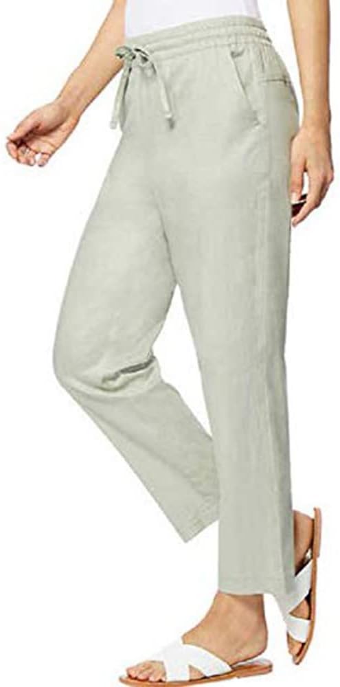 32 Degrees Ladies' Stretch Linen Blend Pant (X-Large, Sage) - Image 2