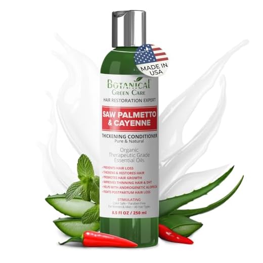 "Saw Palmetto & Cayenne" Hair Growth Anti-Hair Loss CONDITIONER. Alopecia Prevention and DHT Blocker. Doctor Developed. NEW 2019 FORMULA!