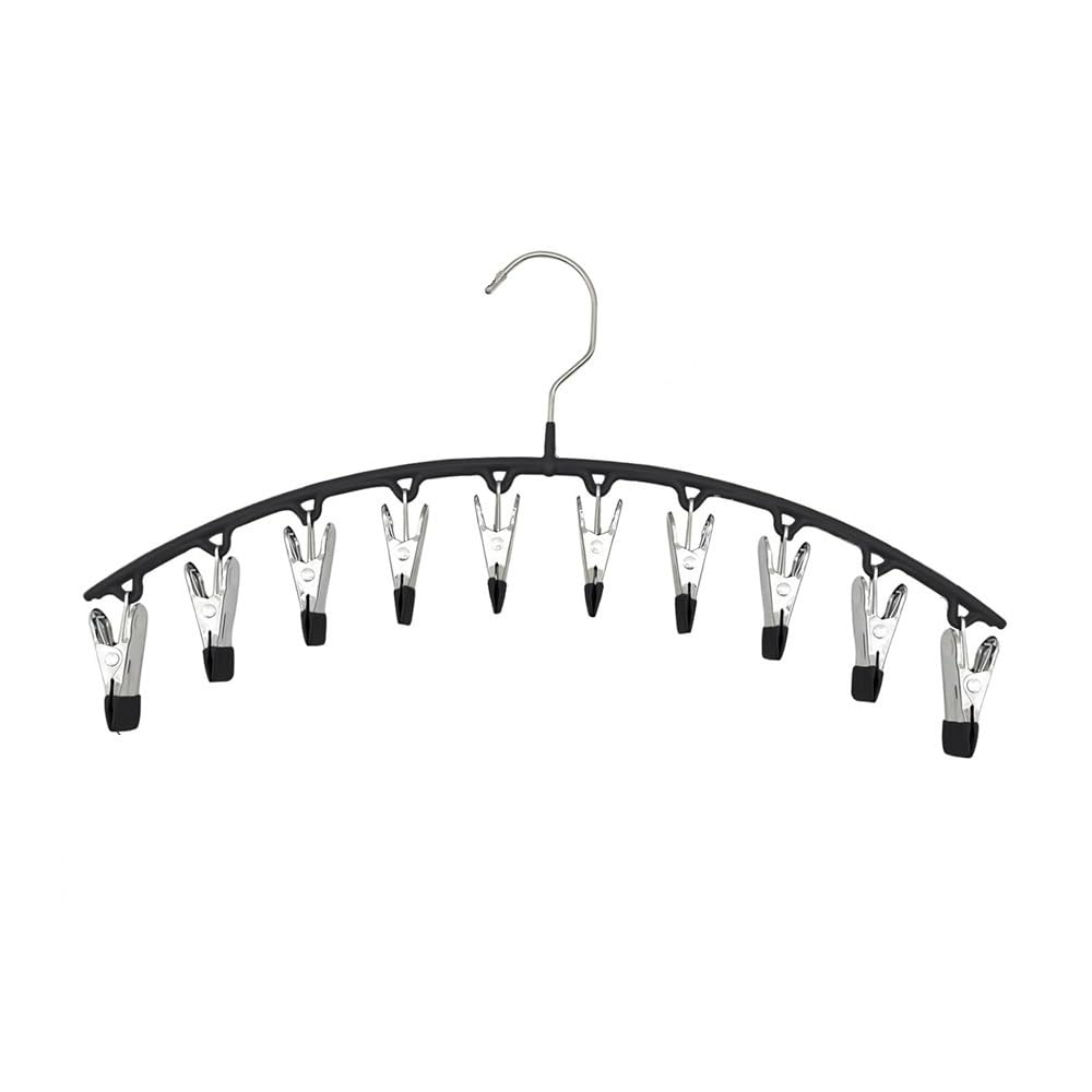 Perchas for Leggings for organizar el Armario Perchas for Ahorrar Espacio for Pantalones y Faldas Perchas de Metal Negras for Guardar Cosas en el Armario(8PCS)