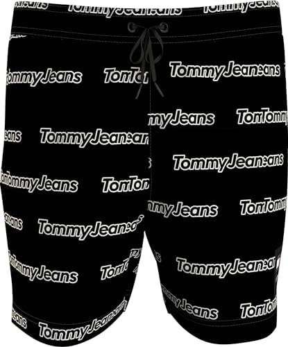 Tommy Hilfiger Sf Medium Drawstring Aop Print Erkek Mayo, Siyah, Xl - Görsel 1