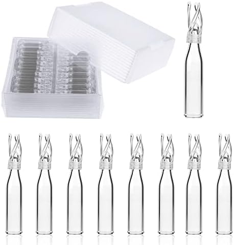 PEKYBIO Vial Insert, 6x29 mm Clear Glass Insert with Polyspring, Volume 250 ul, Pack of 100